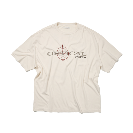 ET2502ST08OW ETCE Washed Optical Tee Off White