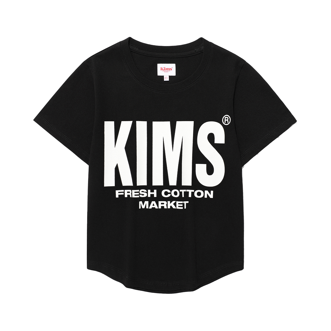 킴스프레시코튼마켓 킴스 엘브 로고 티 블랙