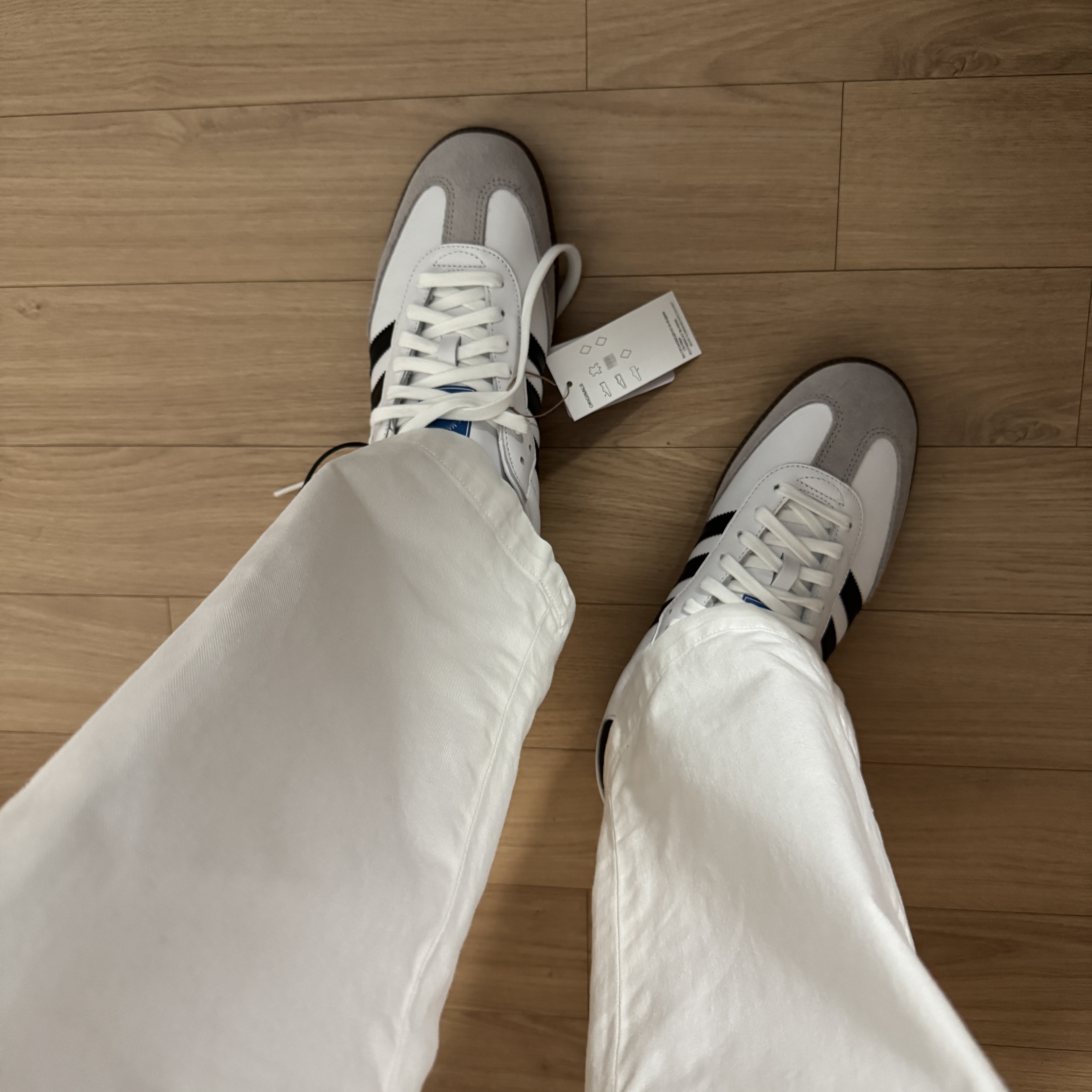 Adidas Samba OG Cloud White 착용 스타일