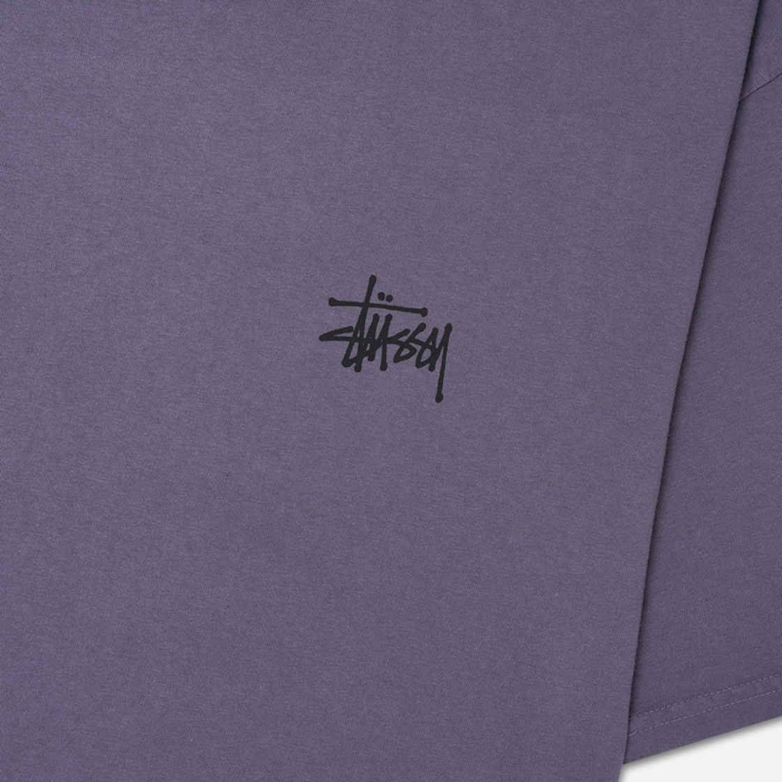스투시 베이직 스투시 피그먼트 다이드 티셔츠 그레이프(Stussy Basic Stussy Pigment Dyed T-Shirt Grape) - 4