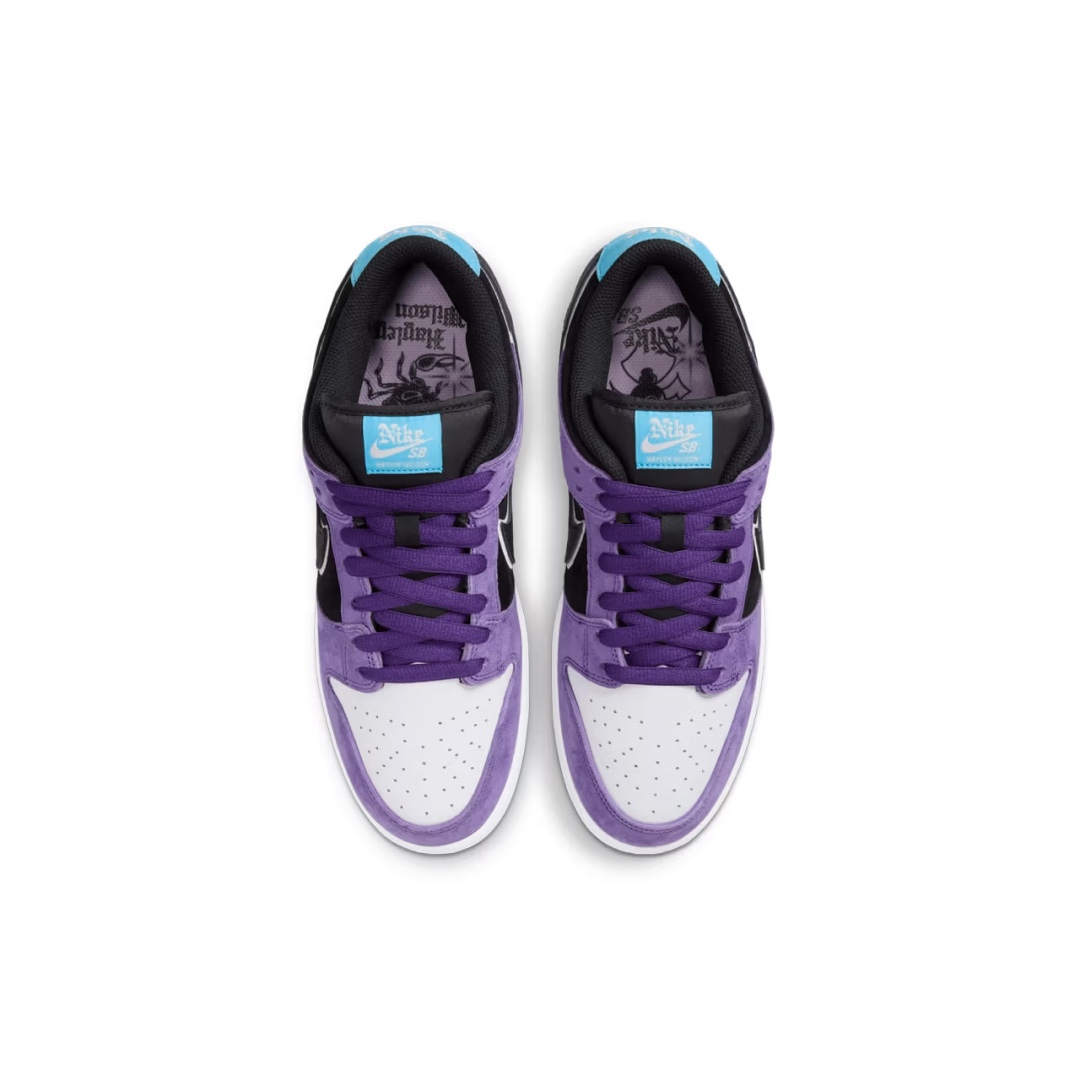 Nike x Hayley Wilson SB Dunk Low Pro Black and Court Purple 착용 스타일 - 3