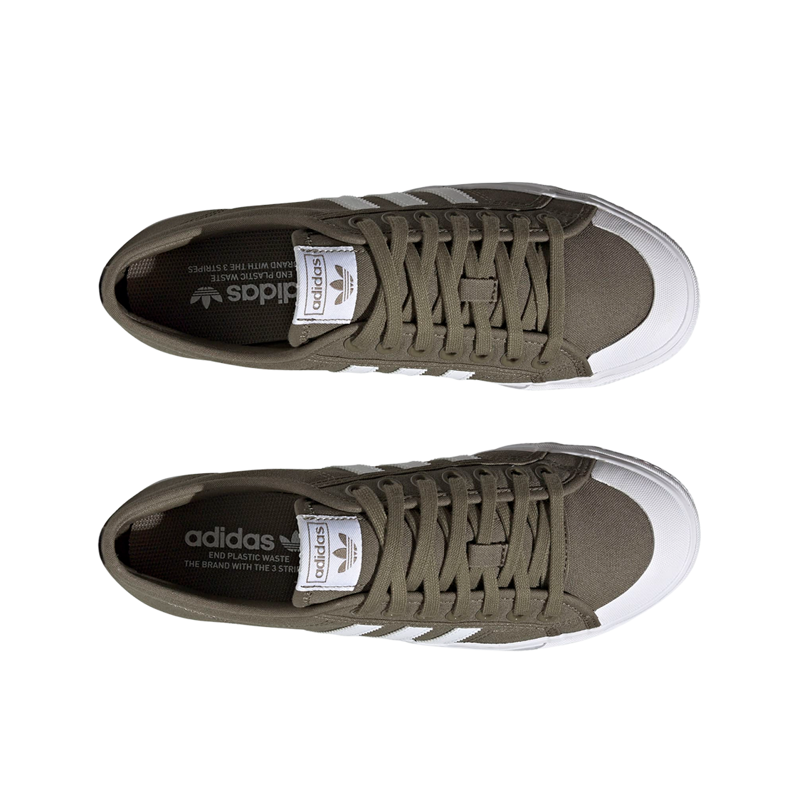아디다스 오리지널스 니짜 올리브 스트라타 클라우드 화이트(Adidas Originals Nizza Olive Strata Cloud White) - 2