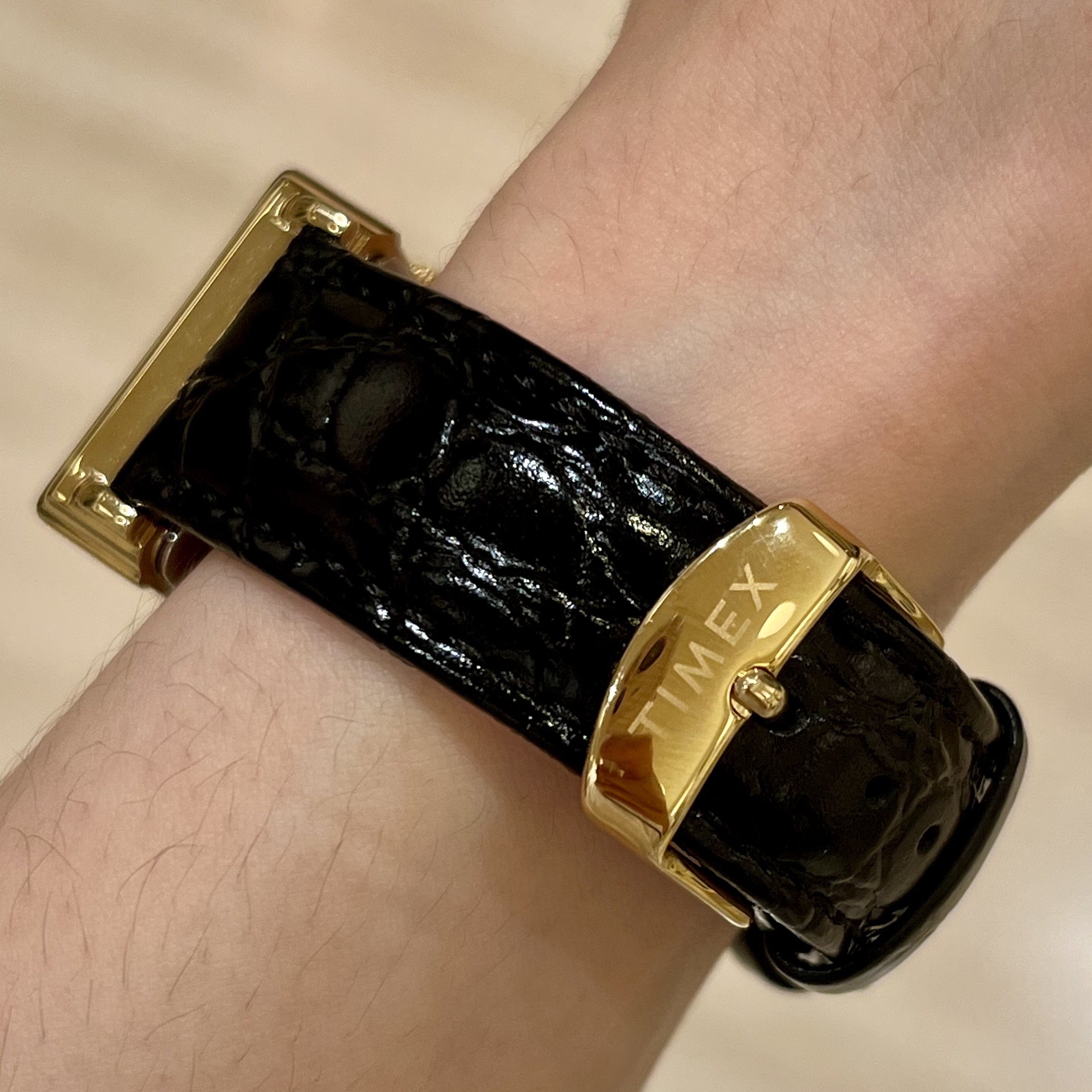 Timex x Noah Sun and Moon Watch Black Gold 착용 스타일 - 2