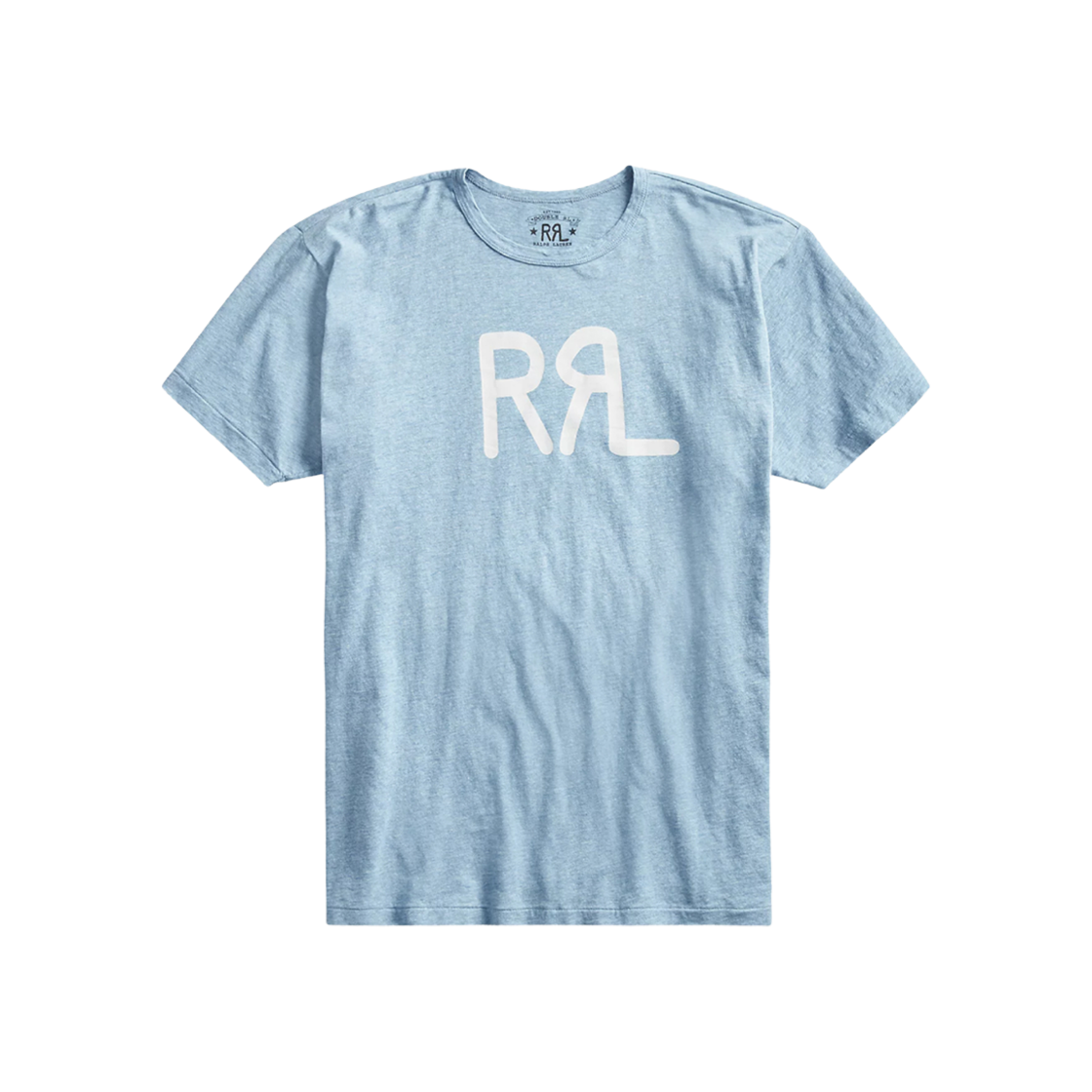더블알엘 로고 저지 티셔츠 헤더 블루(Double RL Logo Jersey T-Shirt Heather Blue)