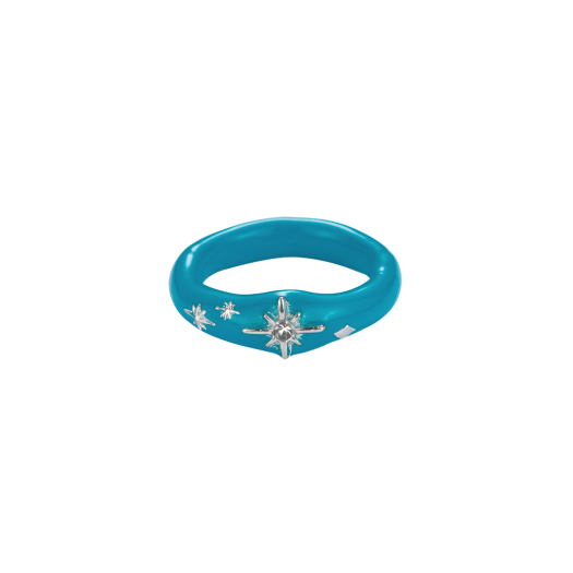 25SSJRGSNRBLFF Nff Starry Night Ring Ocean Blue
