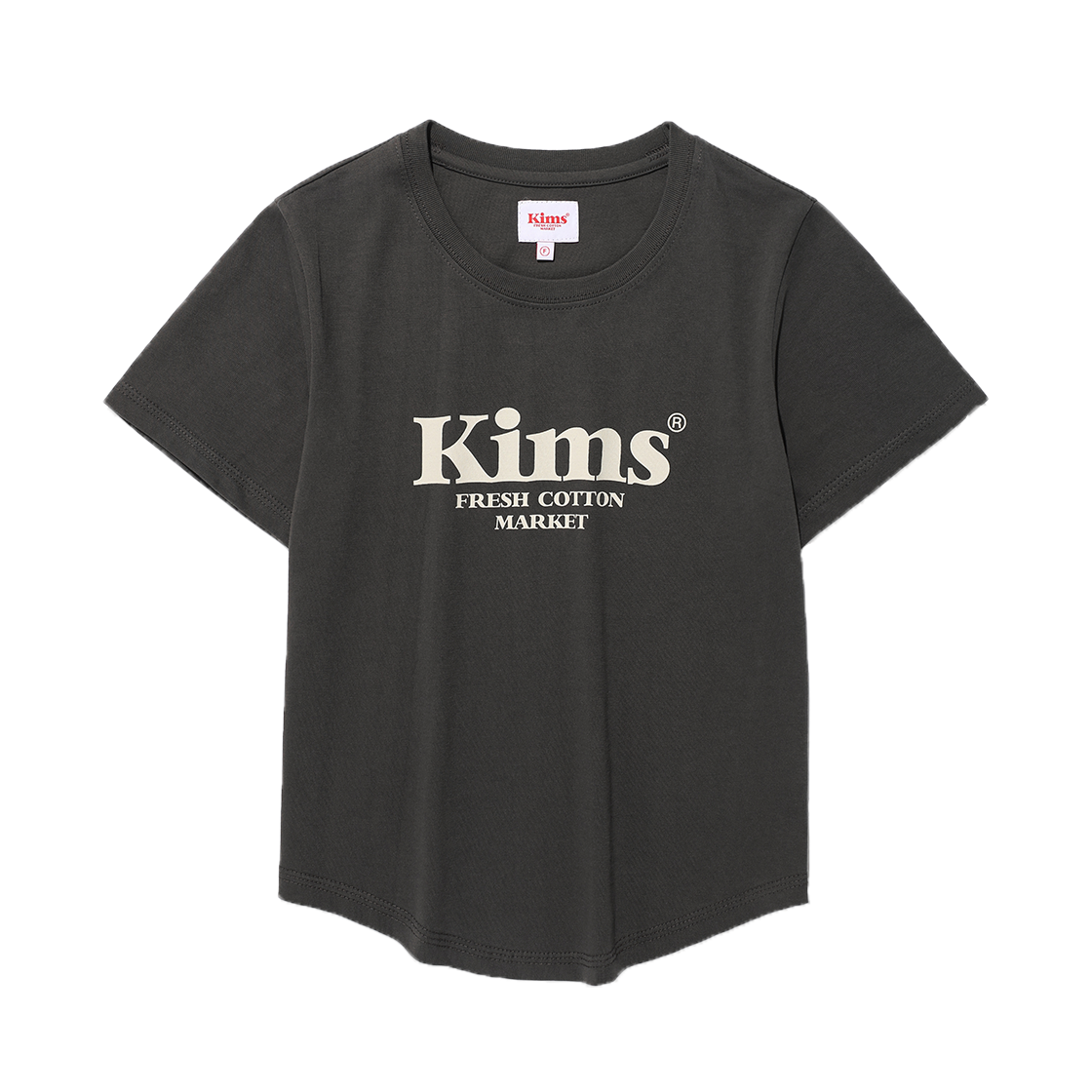킴스프레시코튼마켓 (유니섹스) 킴스 밤 로고 티 차콜(Kims Fresh Cotton Market (Unisex) Kims Bam Logo Tee Charcoal)
