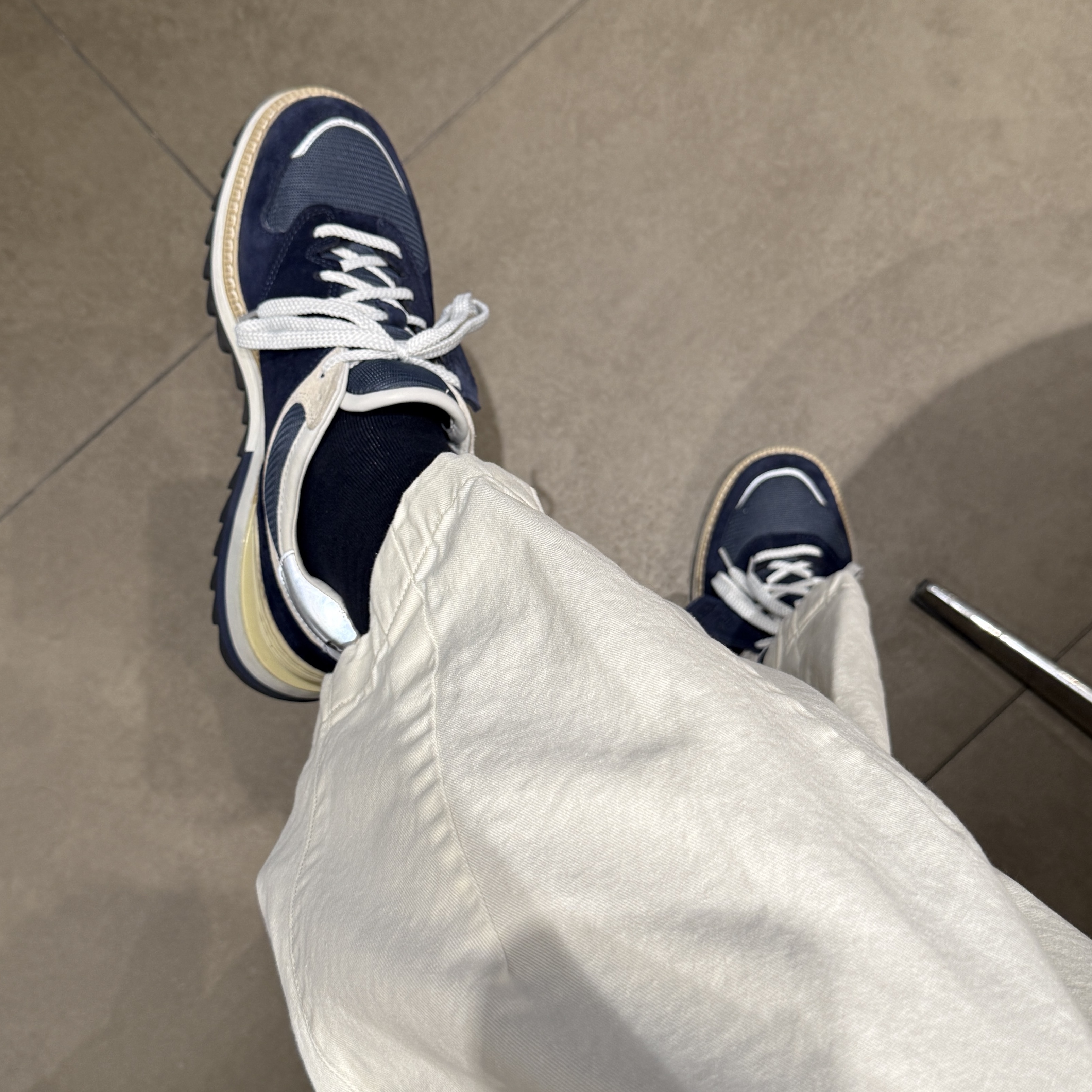New Balance x Tokyo Design Studio 574 Navy Blue 착용 스타일