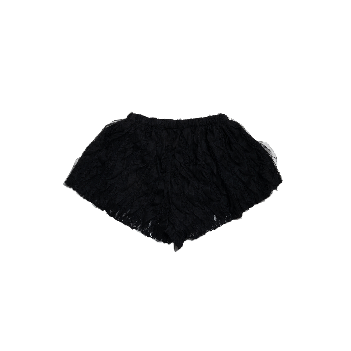 돈애스크마이플랜 플로럴 프릴 레이스 쇼츠 블랙(Don't Ask My Plan Lace Frill Floral Shorts -BLACK) - 2