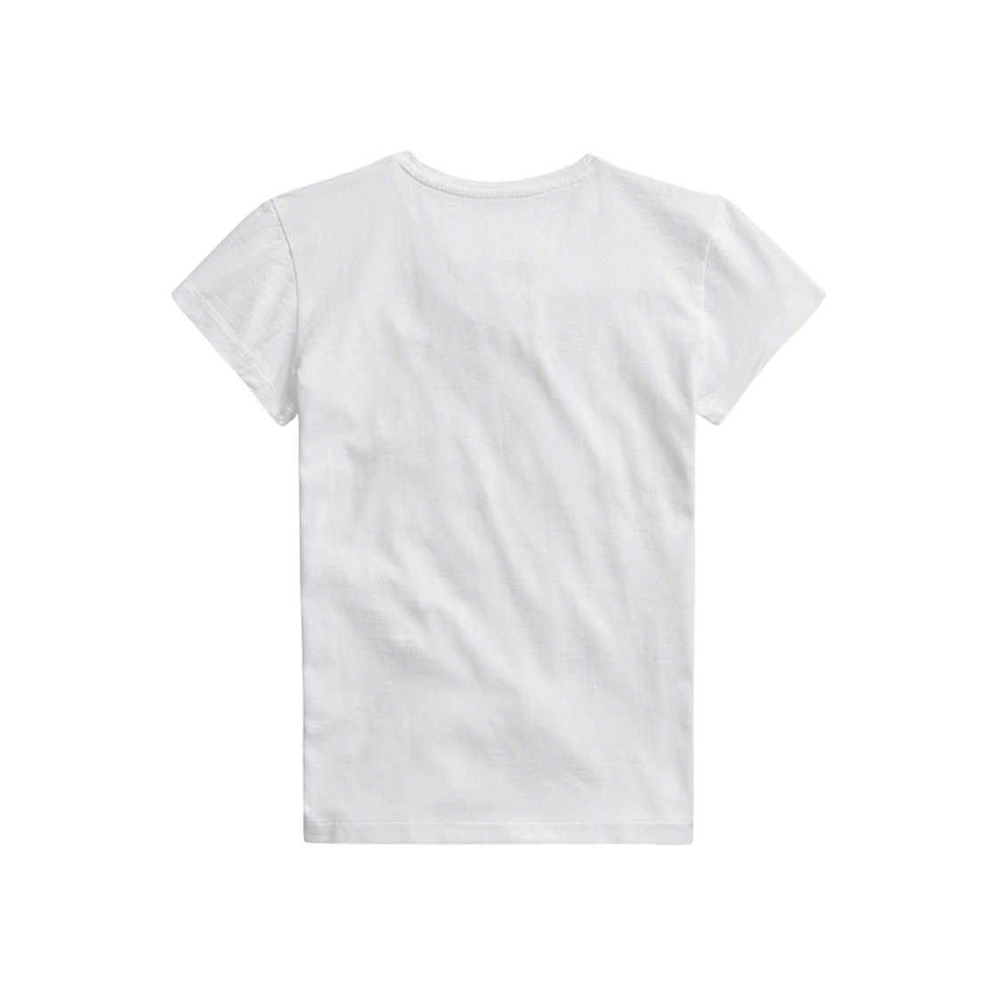 (W) 더블알엘 로고 코튼 저지 티셔츠 화이트((W) Double RL Logo Cotton Jersey T-Shirt White) - 2