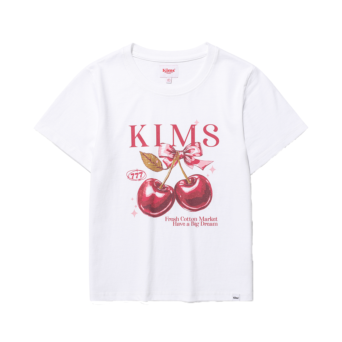 킴스프레시코튼마켓 쓰리 세븐 체리 티 화이트