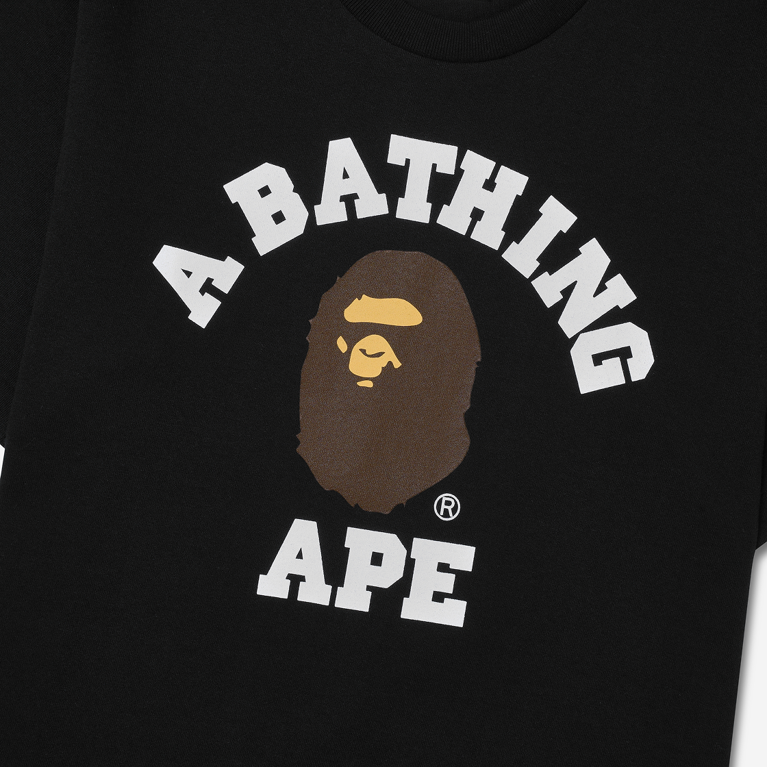 - BAPE College T-Shirt Black - #3