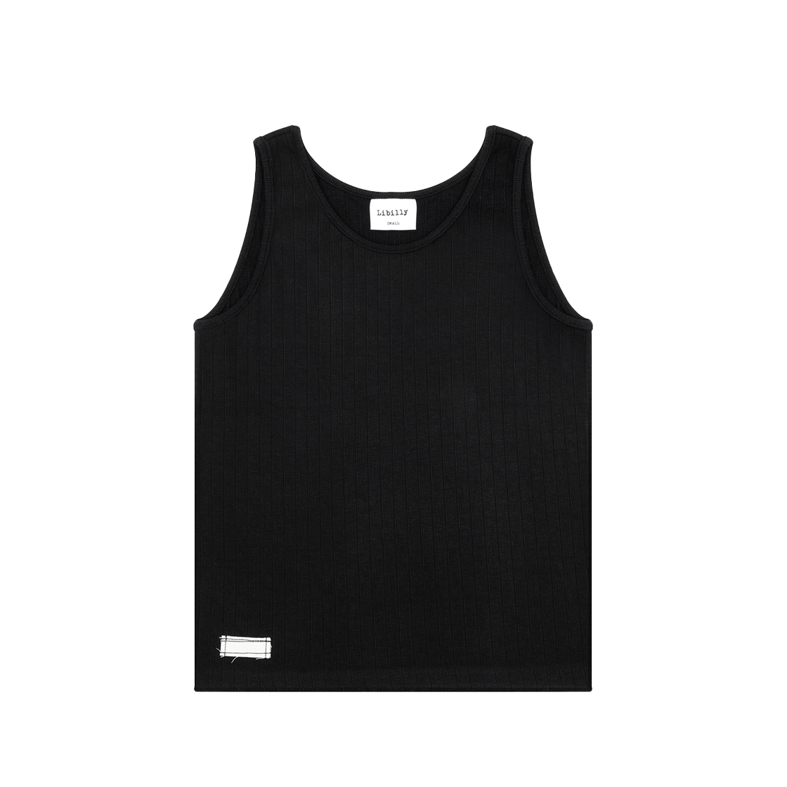 LB202506A1 LIBILLY Wide Rip Tanktop Black - 대표 이미지 #1