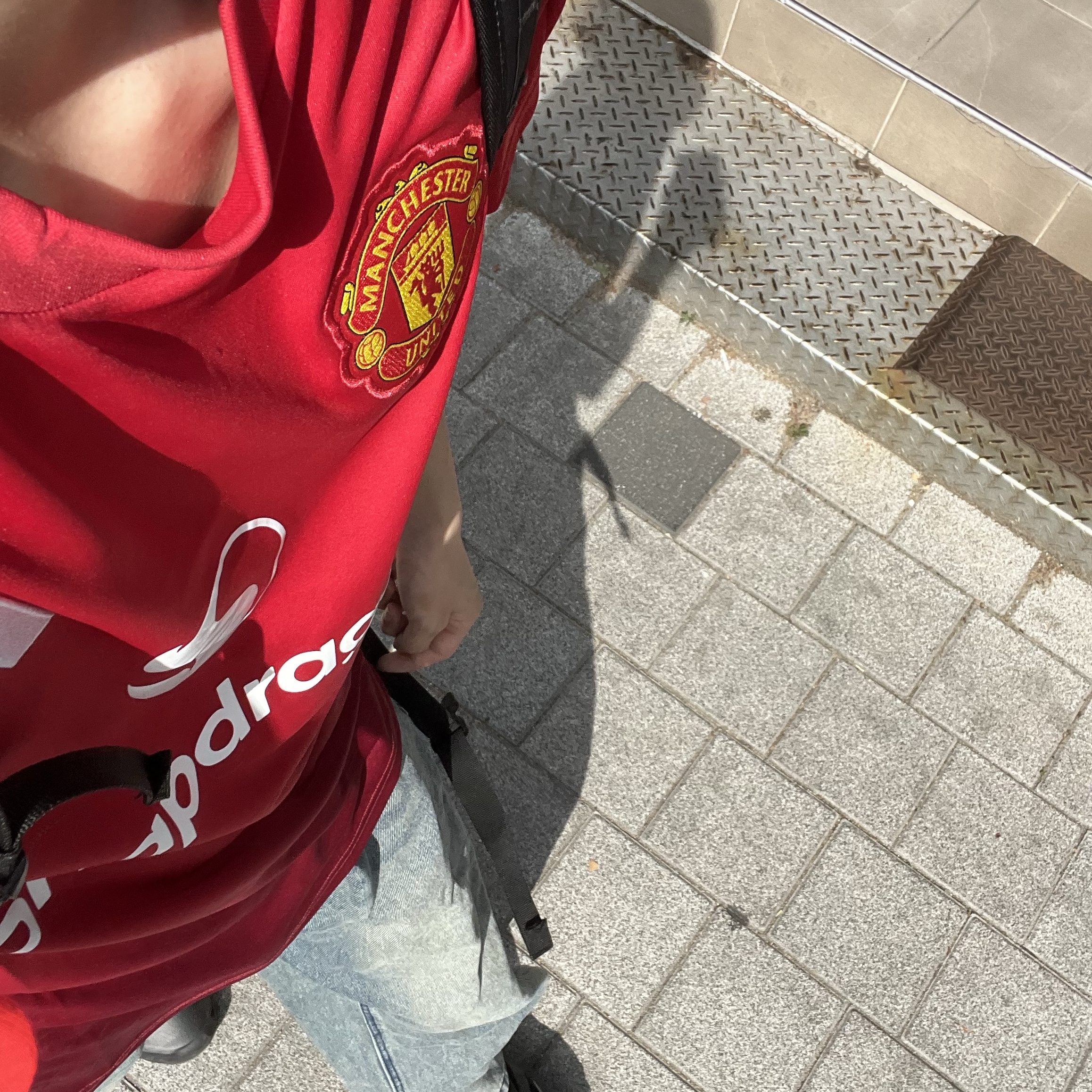 Adidas Manchester United 2024/25 Home Jersey Manchester United FC Red - KR Sizing (Non Marking Ver.) 착용 스타일