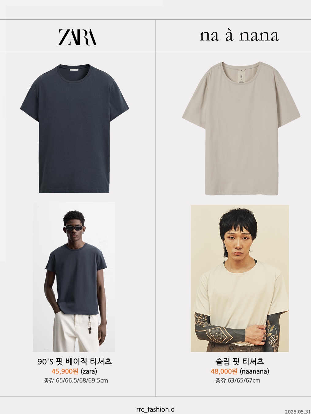 Thevinylhouse Cowboy Pictogram Ringer Tee Red 착용 스타일 - 7