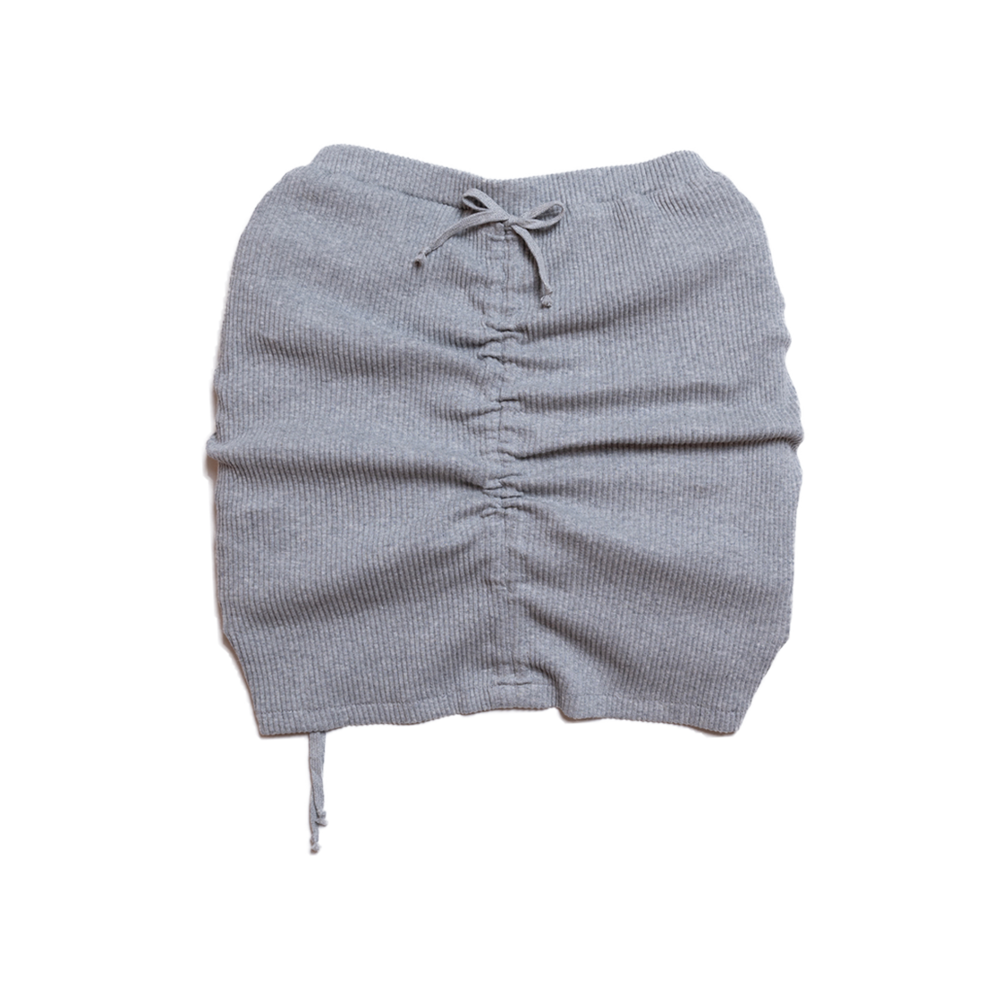 돈애스크마이플랜 셔링 스트링 스커트 그레이(Don't Ask My Plan Shirring String Skirt - Gray) - 2