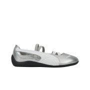 (W) Puma Speedcat Ballet Metallic Puma Silver Puma White