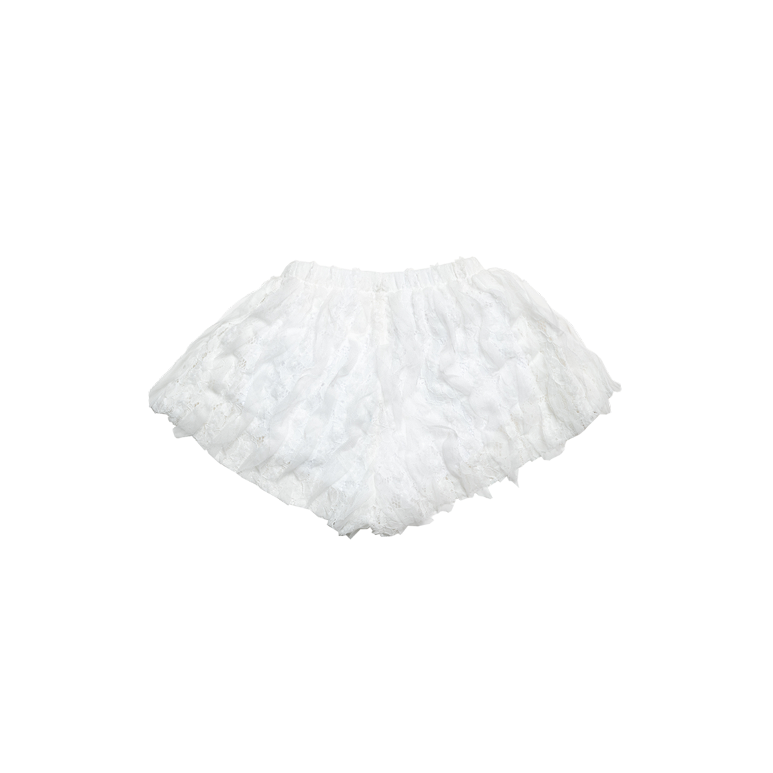 돈애스크마이플랜 플로럴 프릴 레이스 쇼츠 화이트(Don't Ask My Plan Lace Frill Floral Shorts - WHITE) - 2