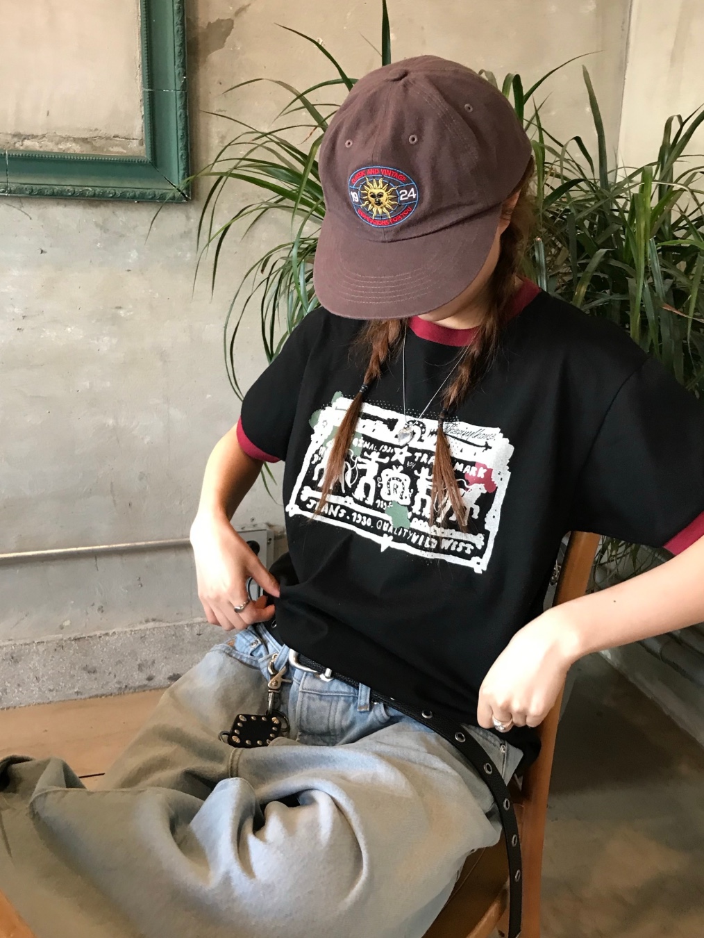 Kapital Denim Repair Track Cap Gray Black, Supreme Multi S Logo New Era Black - 25SS 착용 스타일 - 9
