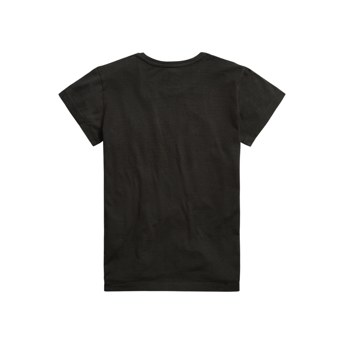 (W) 더블알엘 로고 코튼 저지 티셔츠 페이디드 블랙((W) Double RL Logo Cotton Jersey T-Shirt Faded Black) - 2