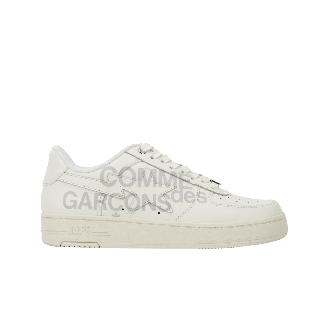 베이프 x 꼼데가르송 오사카 스타 화이트(BAPE x Comme des Garcons Osaka Sta White)
