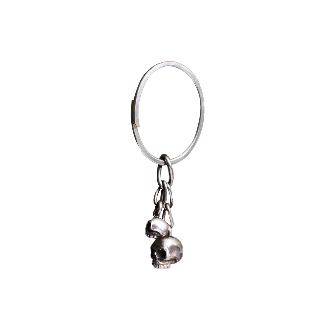 베르크슈타트 뮌헨 키링 투 스컬스 실버 - 25FW(Werkstatt:Munchen Keyring Two Skulls Silver - 25FW)