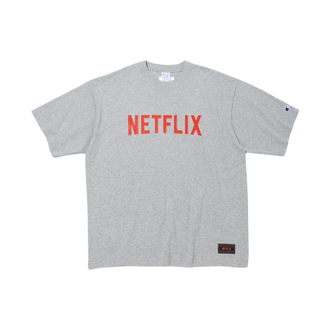 V.A 도쿄 x 넷플릭스 x 챔피온 숏슬리브 티셔츠 014 넷플릭스 그레이(V.A Tokyo x Netflix x Champion S/S T-Shirt 014 Netflix Gray)