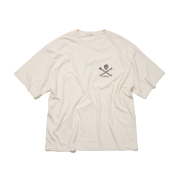 ETCE Destroyed 1980 Skull Tee Off White