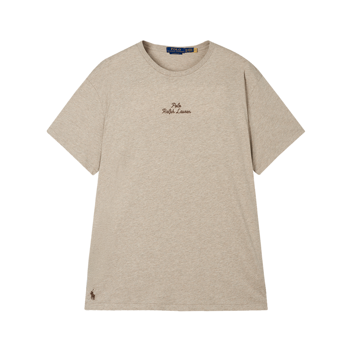 폴로 랄프 로렌 클래식핏 로고 저지 티셔츠 베이지 카키 - 25SS([10%적립] Polo Ralph Lauren Classic Fit Logo Jersey T-Shirt Beige Khaki - 25SS)