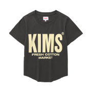 Kims Fresh Cotton Market Kims Elve Logo Tee Charcoal