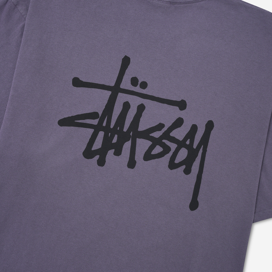 스투시 베이직 스투시 피그먼트 다이드 티셔츠 그레이프(Stussy Basic Stussy Pigment Dyed T-Shirt Grape) - 3