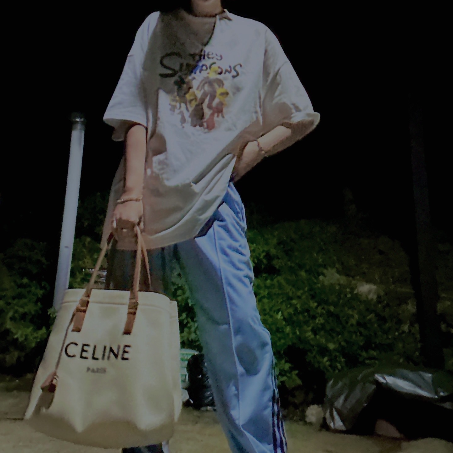 Supreme Washed Chino Twill Camp Cap Tan - 24FW, Adidas Track Pants Ambient Sky - KR Sizing 착용 스타일 - 2