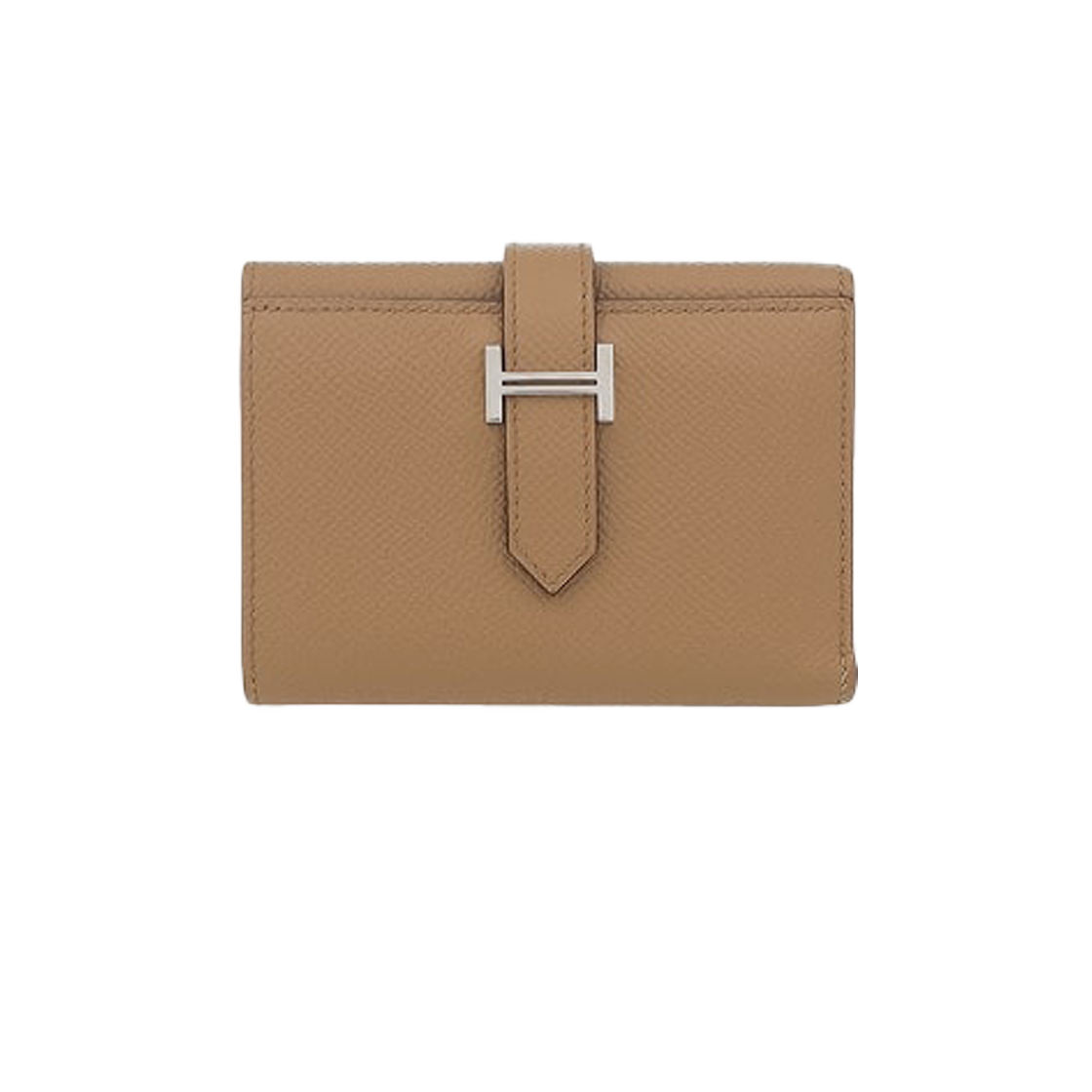 IT2VWC8WCWFQ_01 Hermes Bean Trifold Wallet Mauve Sylvestre Silver - 대표 이미지 #1