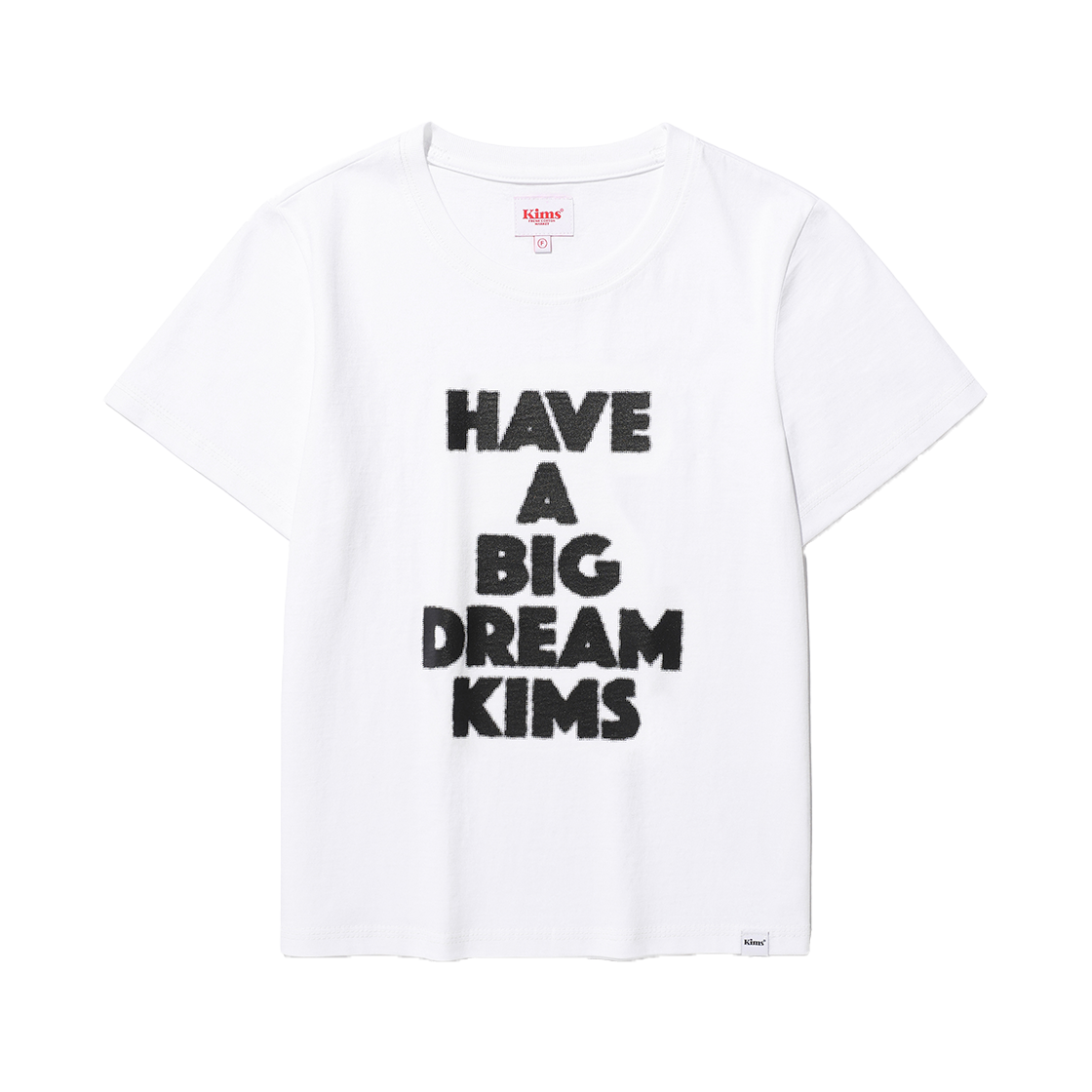 KIB5MUT502AWB Kims Fresh Cotton Market (Unisex) Big Dream Tee White (Black)