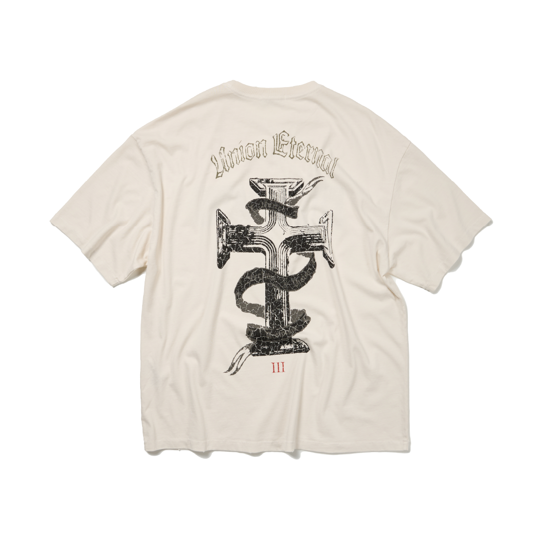 ET2502ST13OW ETCE Washed Eternal Damage Tee Off White