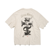 [더블적립] ETCE Washed Eternal Damage Tee Off White