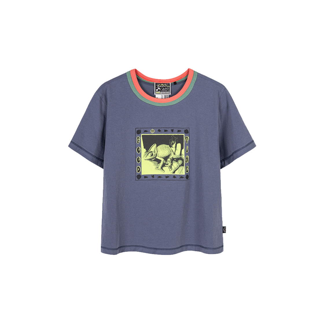 11UUT55164 SOHC Strawberry Chameleon Small Tee_11UUT551 D/Blue