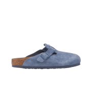 Birkenstock Boston BS Suede Leather Elemental Blue - Regular