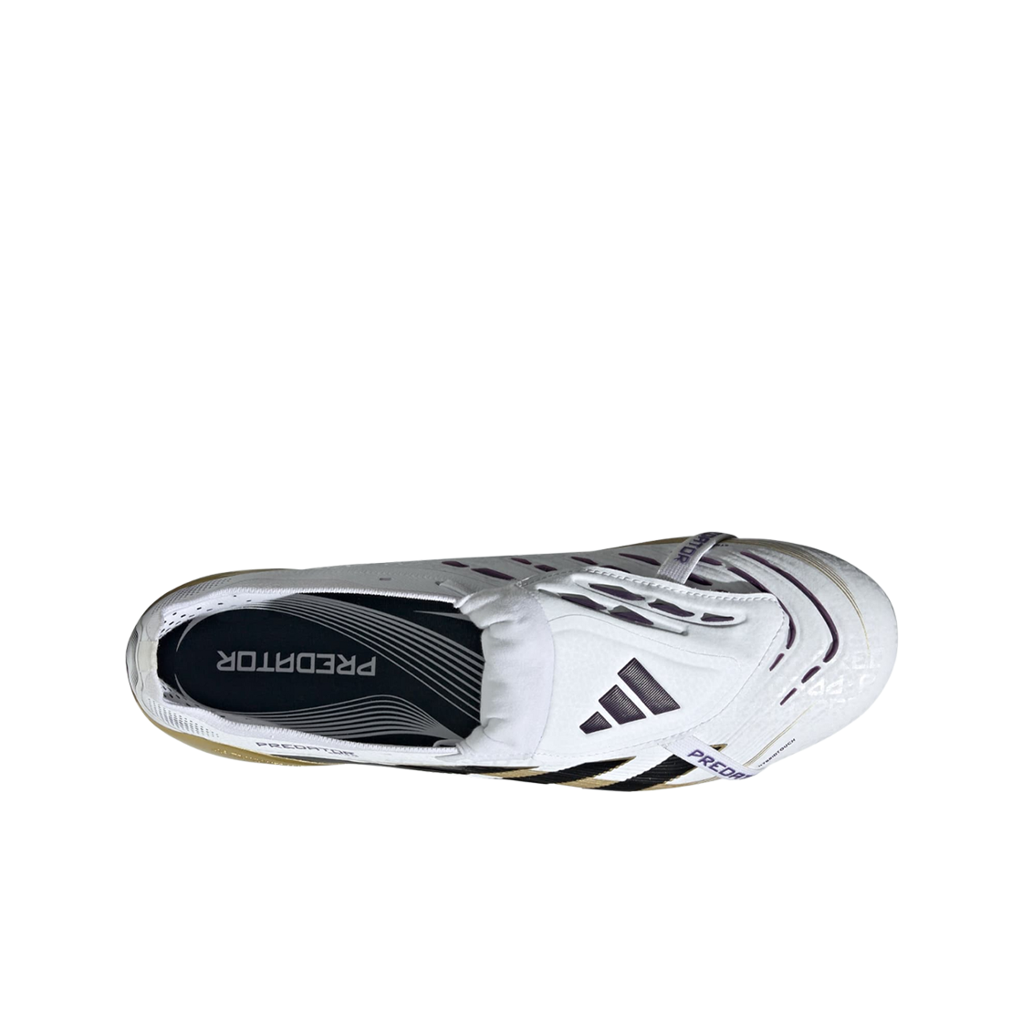 아디다스 프레데터 엘리트 폴드오버 텅 AG 클라우드 화이트 골드 메탈릭(Adidas Predator Elite Foldover Tongue AG Cloud White Gold Metallic) - 2