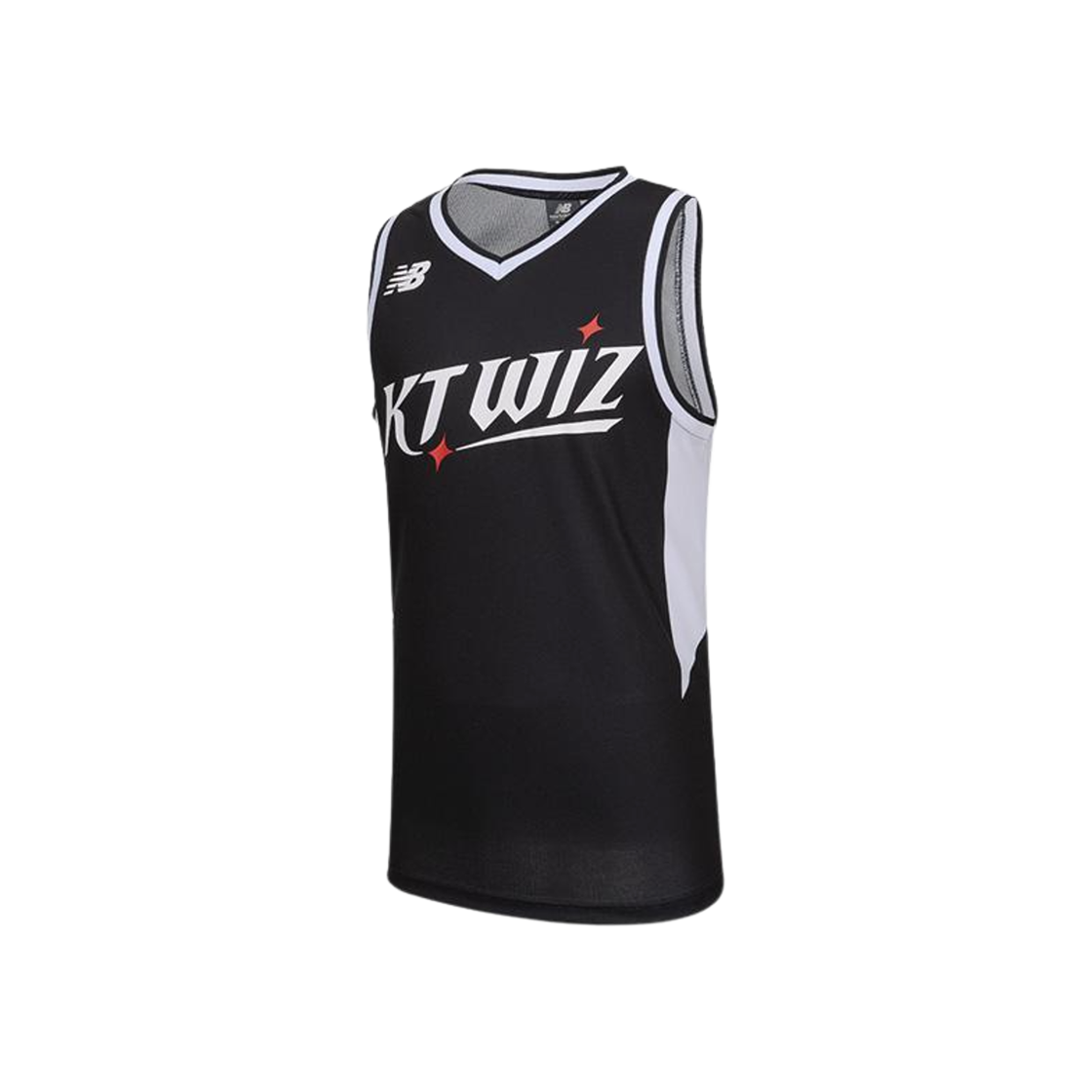 KT 위즈 x 뉴발란스 2025 어센틱 베스킷볼 저지 블랙 (논 마킹 버전)(KT Wiz x New Balance 2025 Authentic Basketball Jersey Black (Non Marking Ver.))