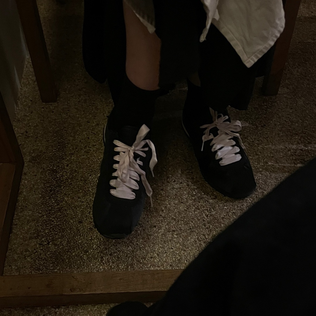 (W) Nike Cortez Textile SE Black Pink Ice 착용 스타일 - 3