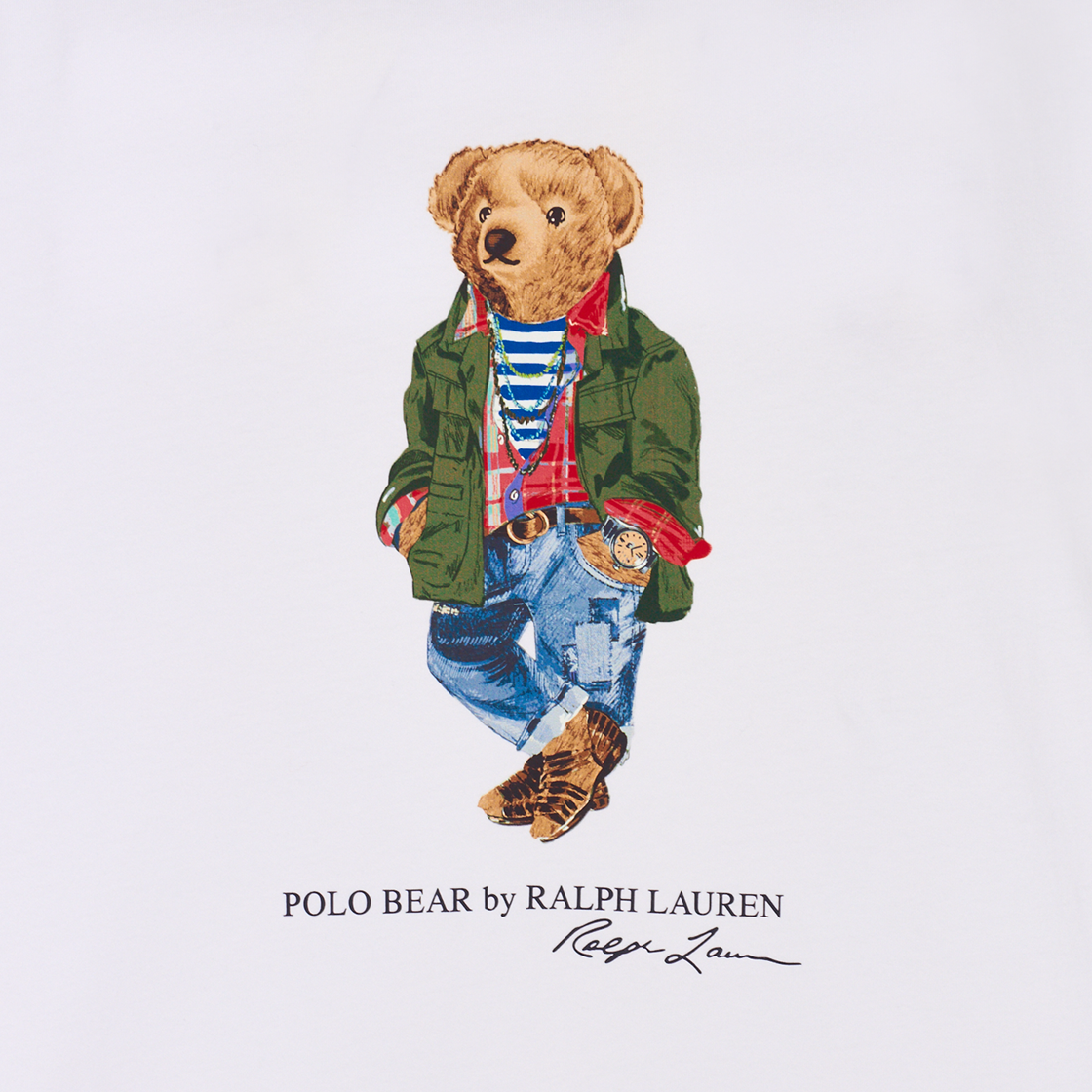 KM5CTSSRLC2WT [30% 적립] Polo Ralph Lauren Classic Fit Polo Bear Jersey T-Shirt White - 25FW - #4