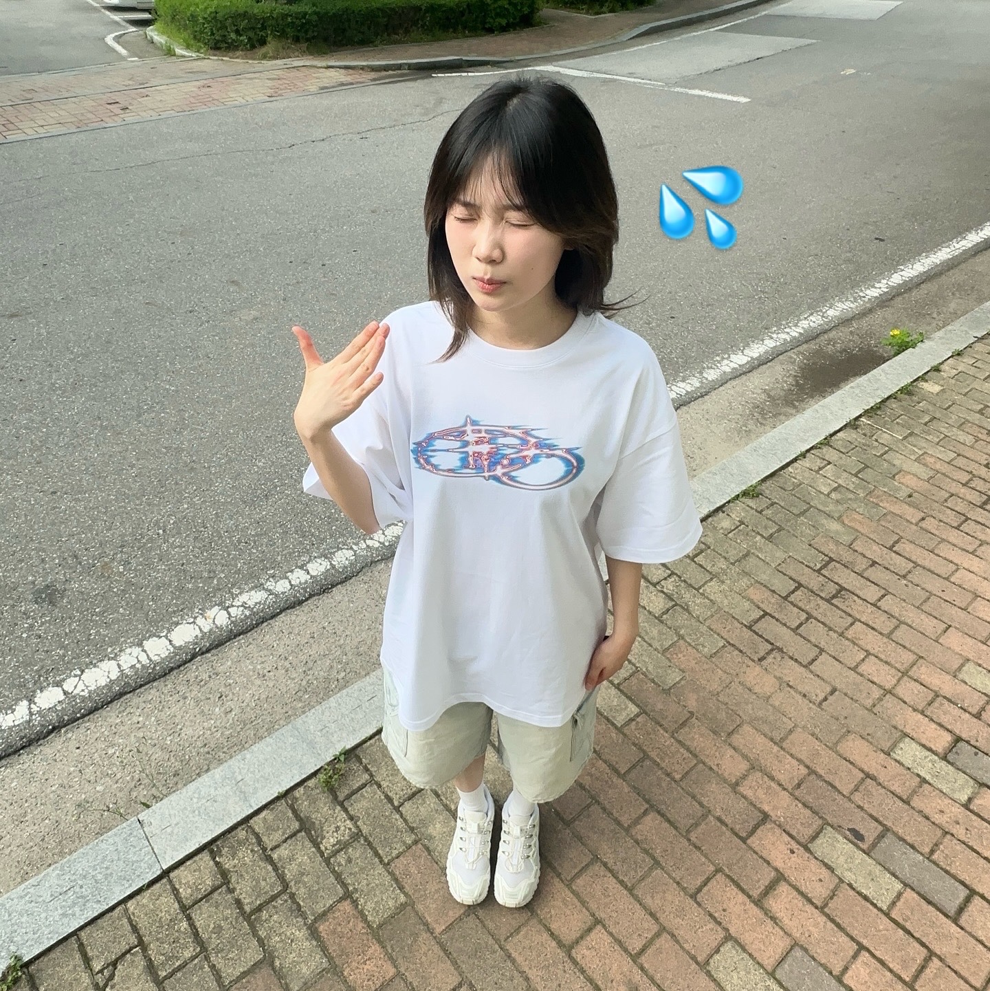 Salomon ACS + White Silver 착용 스타일 - 1