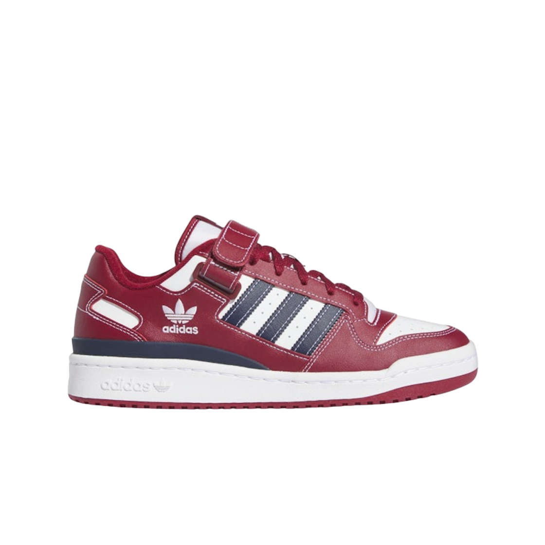 H03811 Adidas Forum Low Team Coll Burgundy 2 Cloud White