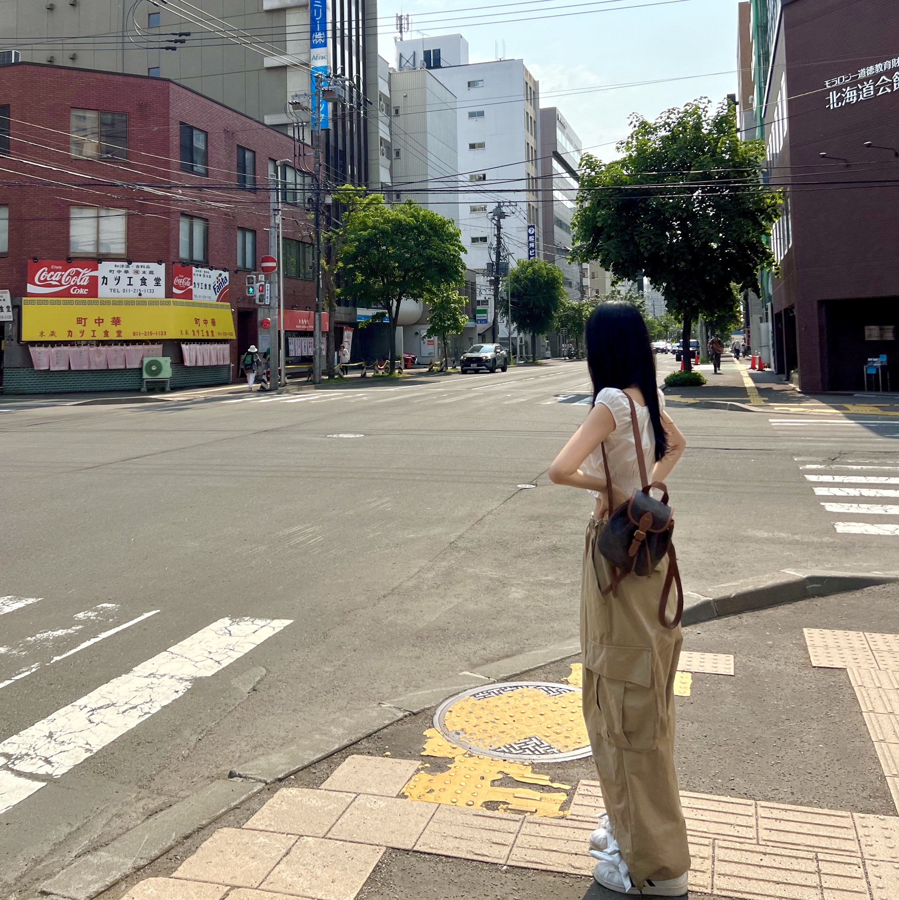 Celine Mini Backpack Folco in Triomphe Canvas and Calfskin Tan, (W) Adidas x Caroline Hu Superstar Core White Core Black 착용 스타일 - 2