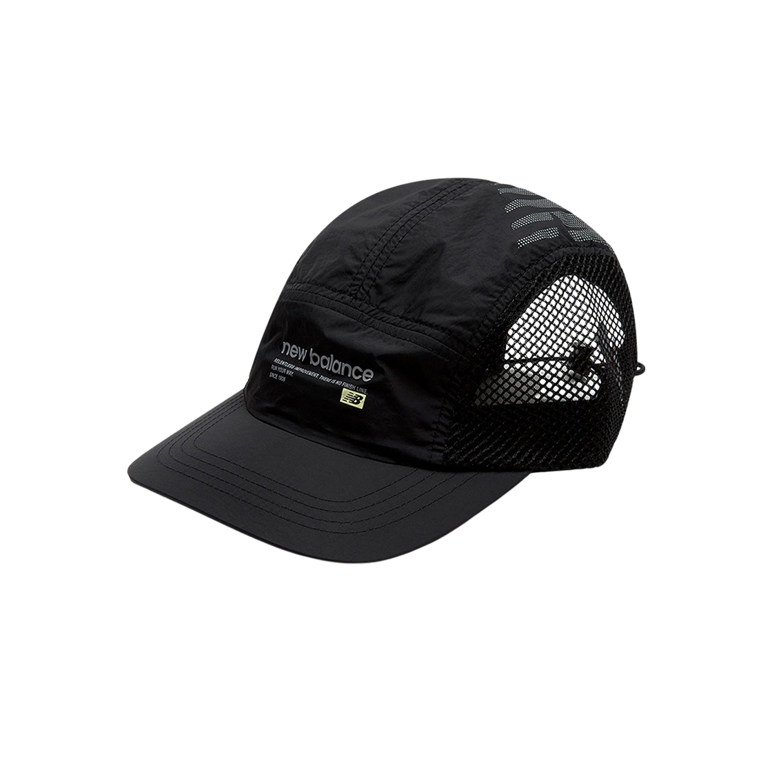 ハット +New Balance+ NBGDFS5103 Color Point Performance Mesh Cap CR 뉴발란스 컬러 포인트 퍼포먼스 메쉬캡 블랙 | New Balance | KREAM