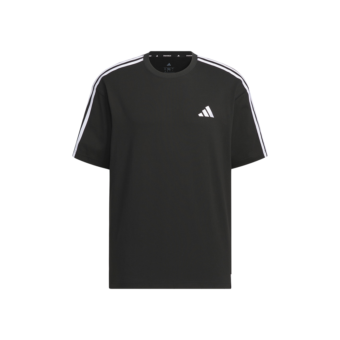 JW6944 Adidas Essential+ Loose Fit 3S Short Sleeve T-Shirt Black - KR Sizing