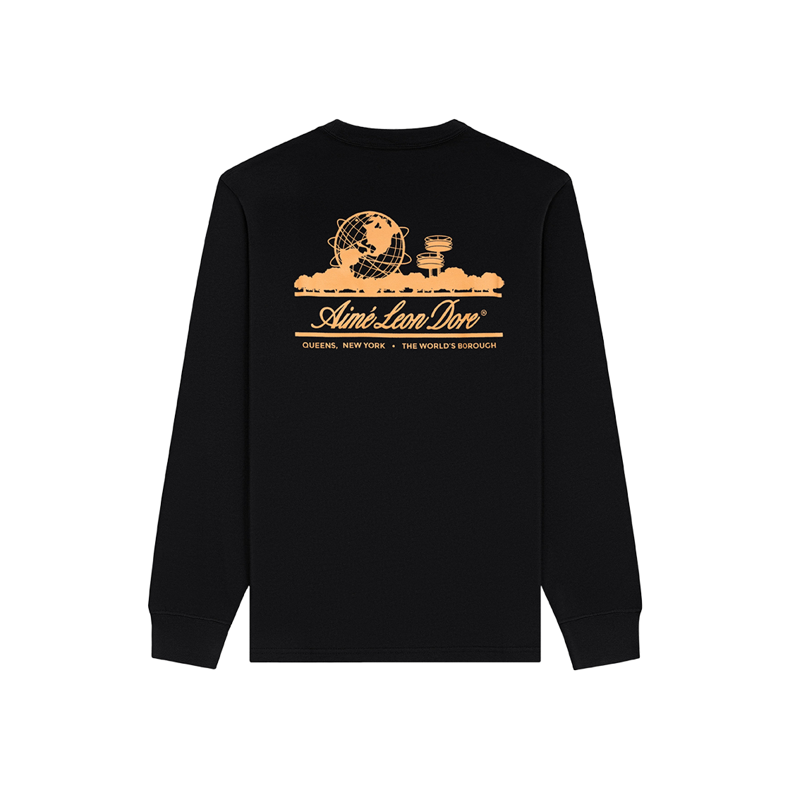 에메 레온 도르 유니스피어 크루넥 스웨트셔츠 제트 블랙(Aime Leon Dore Unisphere Crewneck Sweatshirt Jet Black)