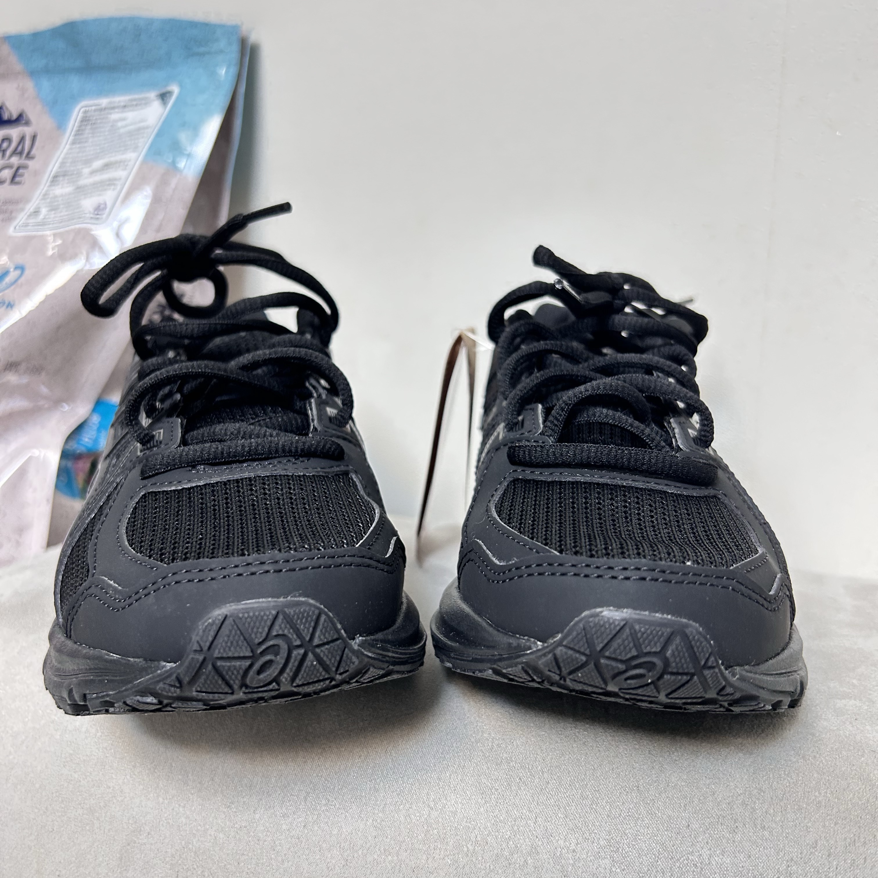 Asics Jog 100 2 Black - 4E Extra Wide 착용 스타일 - 5