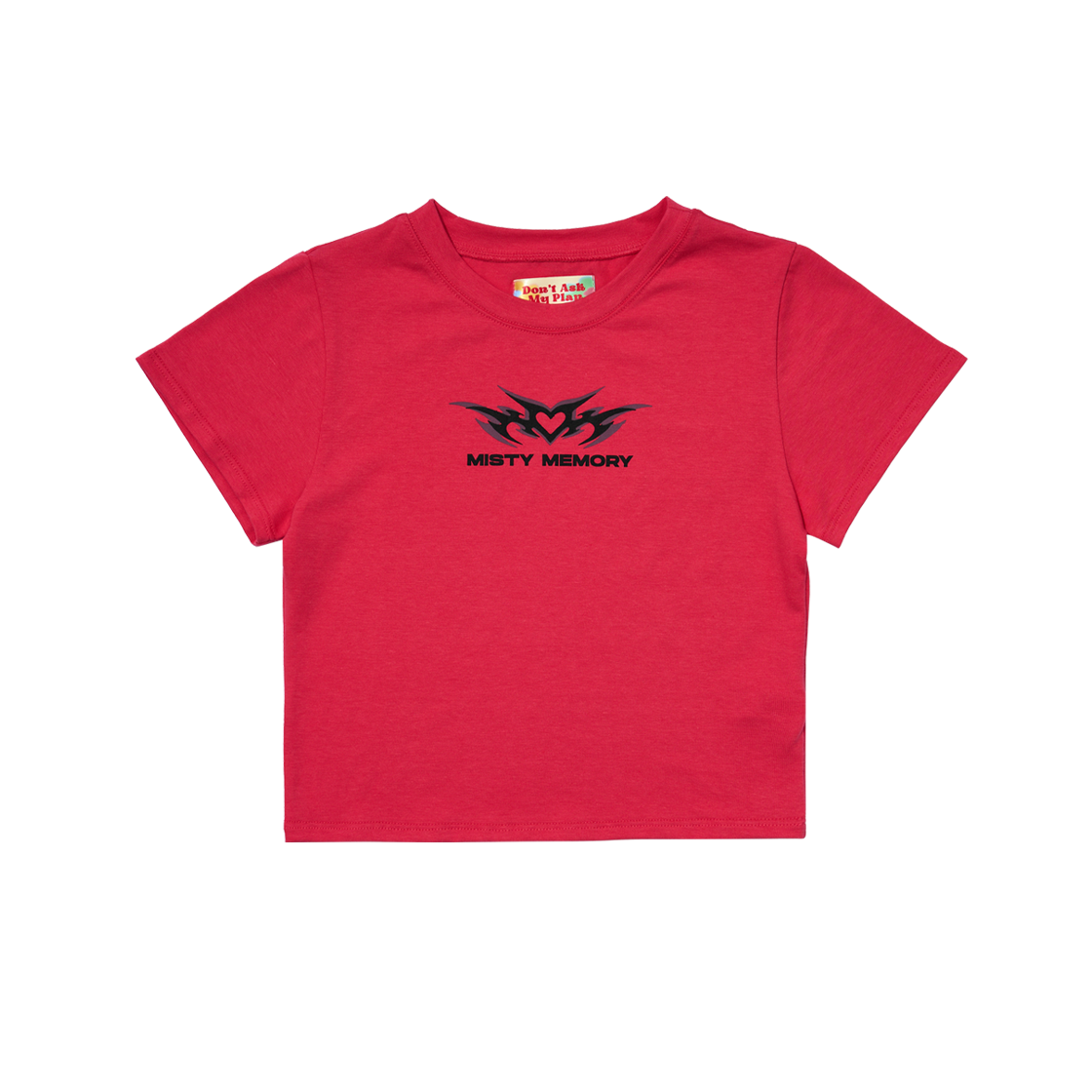 돈애스크마이플랜 미스티 메모리 로고 크롭탑 마젠타(Don't Ask My Plan Misty Memory Logo Crop Top - Magenta) - 1