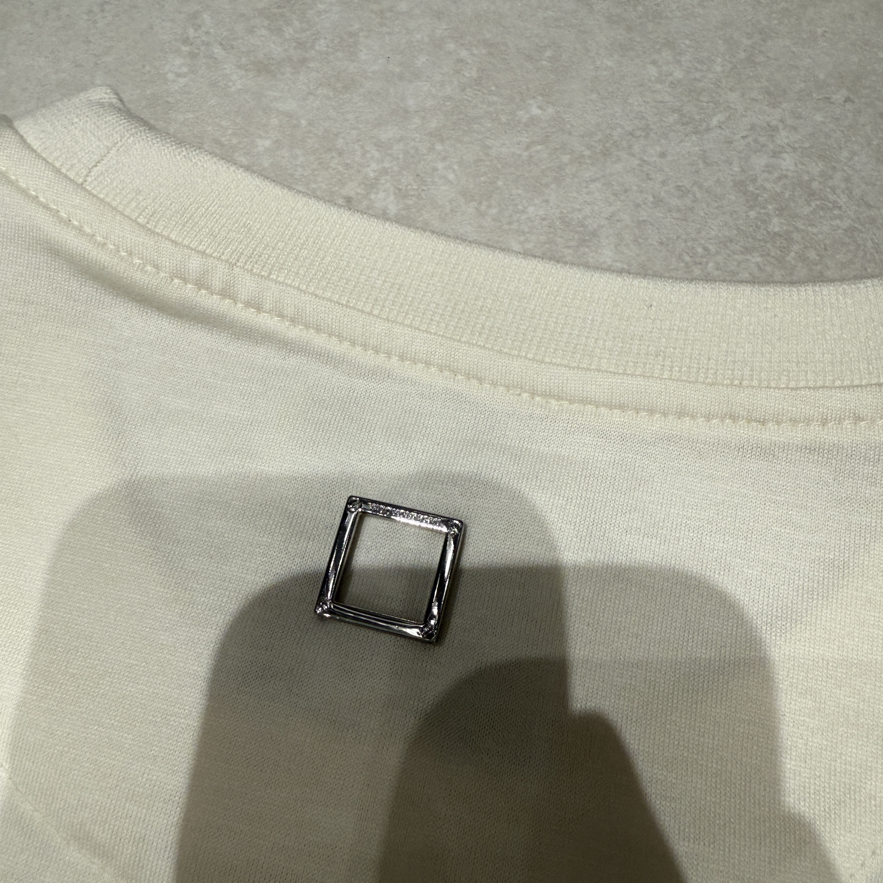 Wooyoungmi String T-Shirt Ivory - 24SS 착용 스타일 - 4